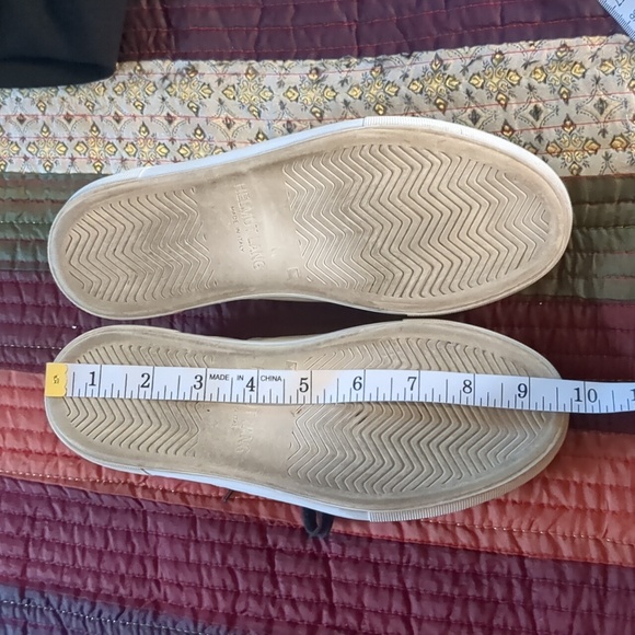 HELMUT LANG* black white silver genuine leather low cut sneaker size 36.5 - Picture 7 of 11